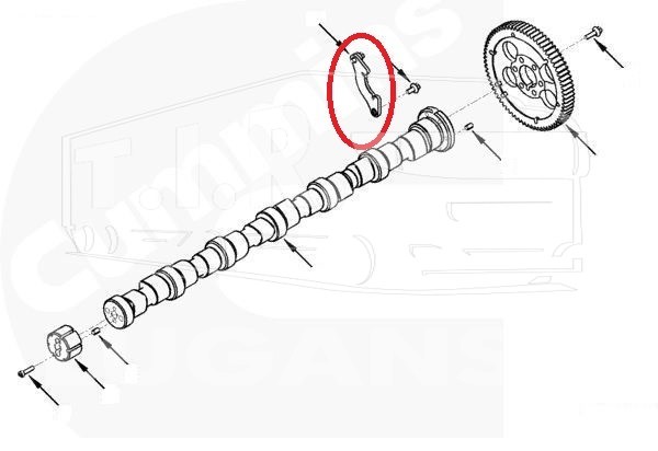 Скоба упорная распредвала