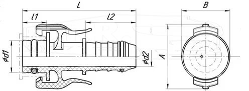 Штуцер топл. трубки NS12
