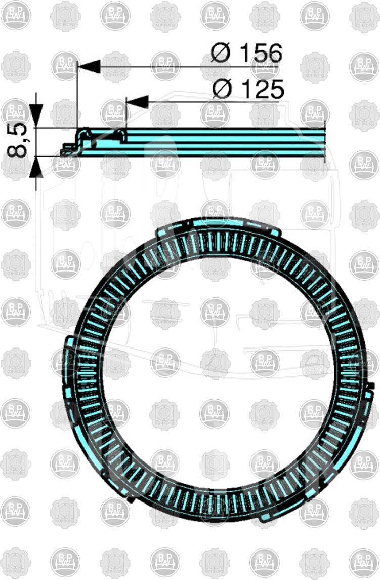 Кольцо ABS D156