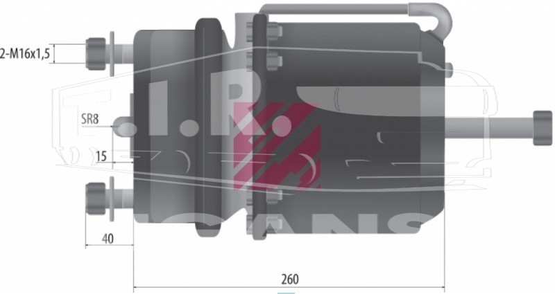 Энергоаккумулятор 16/24 (дисковый тормоз)