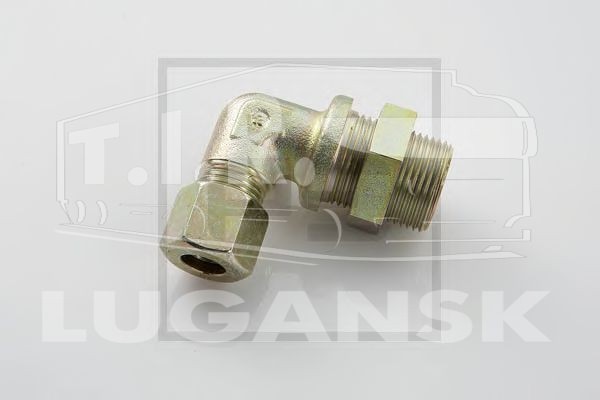 Соединитель уголок М22*1,5/D16мм метал