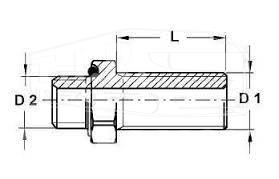 Штуцер М22*1.5/М16*1.5