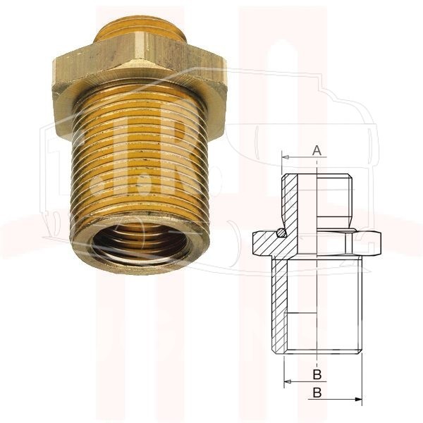 Штуцер М22*1.5/F16*1.5