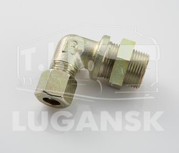 Соединитель уголок М16*1,5/D12мм метал