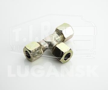 Соединитель тройник 8*8*8мм метал