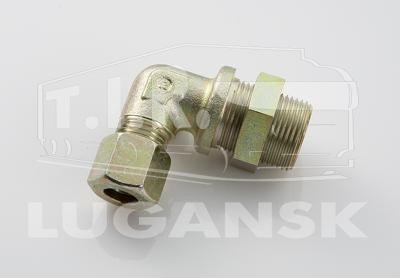 Соединитель уголок М16*1,5/D10 металл