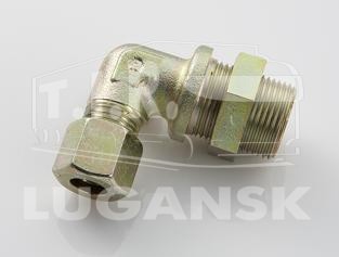 Соединитель уголок М16*1,5/D15мм метал