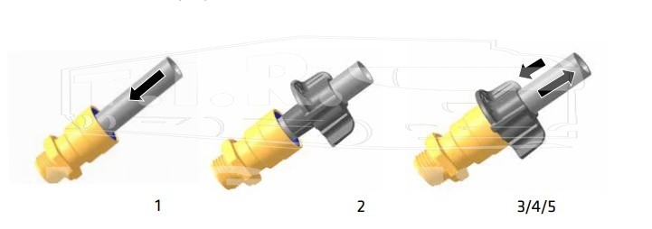 Ключ для демонтажа трубки D6