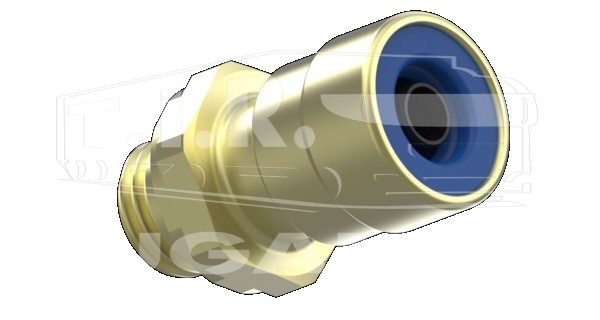 Соединитель М12*D8 латунь (быстрый)
