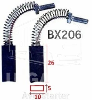 Щетки генератора 5*10*26