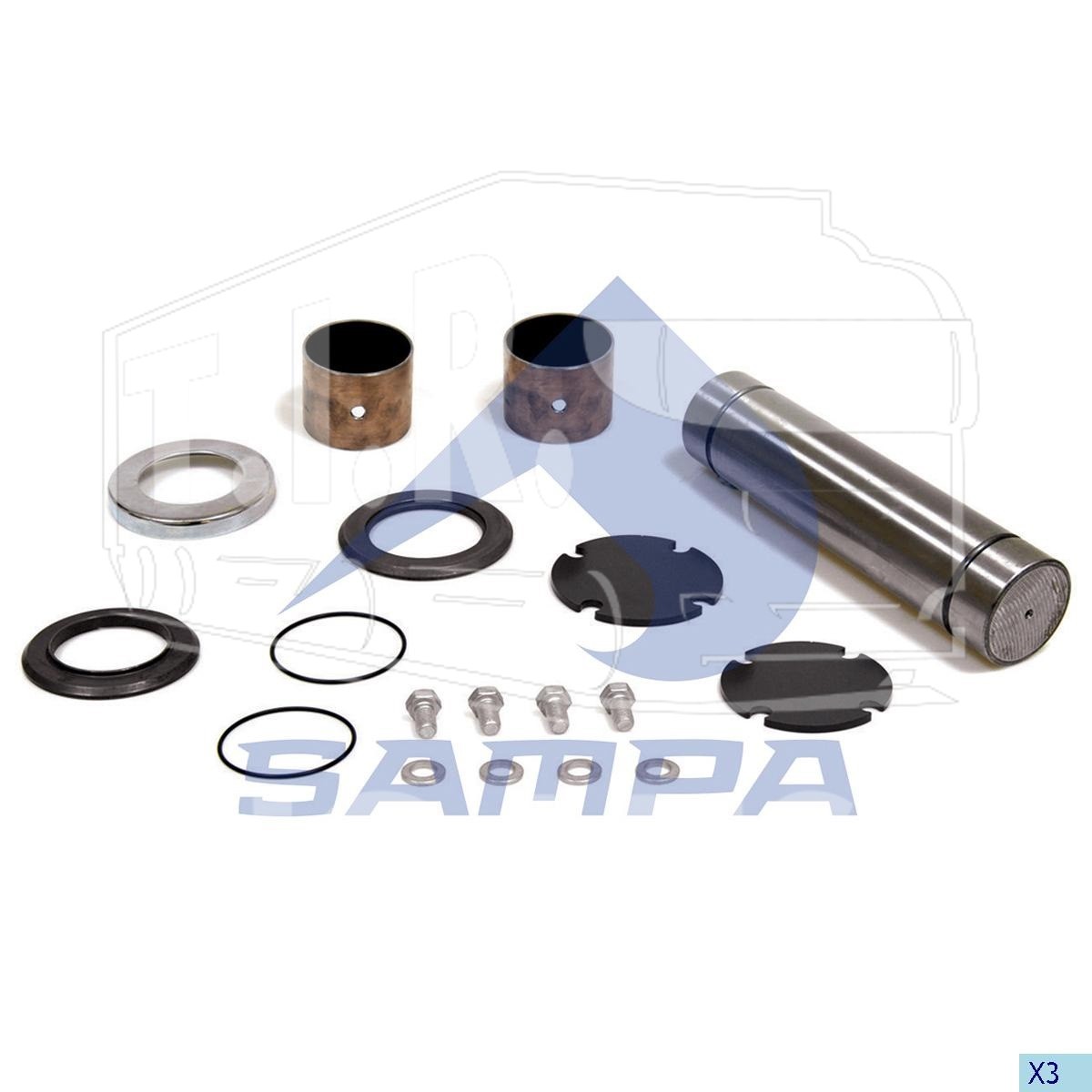 KING PIN KIT,AXLE STEERING KNUCKLE