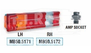 Фонарь задний Actros R (с розеткой)
