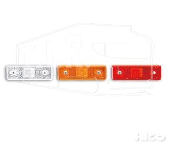 Фонарь габаритный - LED 24V красн