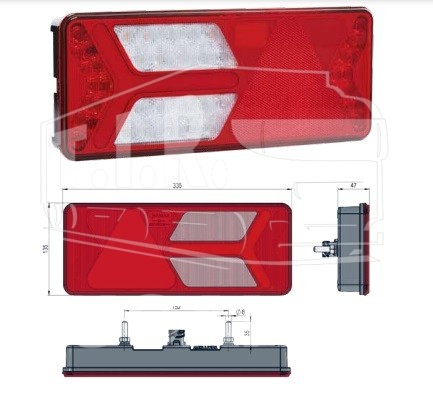 Фонарь задний LED RH