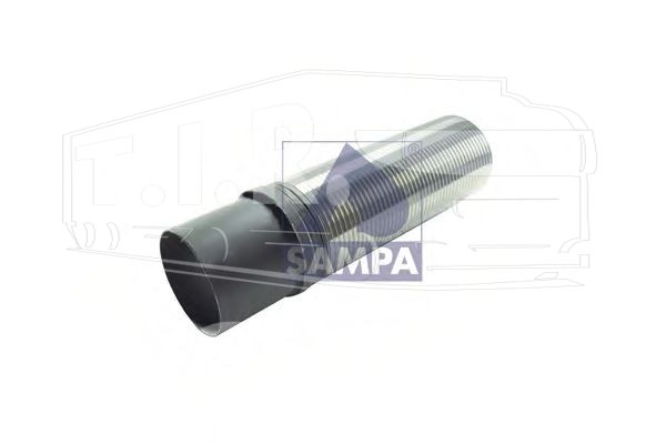 Гофра глушителя 110*443