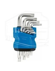 Ключи TORX звезда Т10-Т50мм 9шт короткие с отверст CtV точная посадка