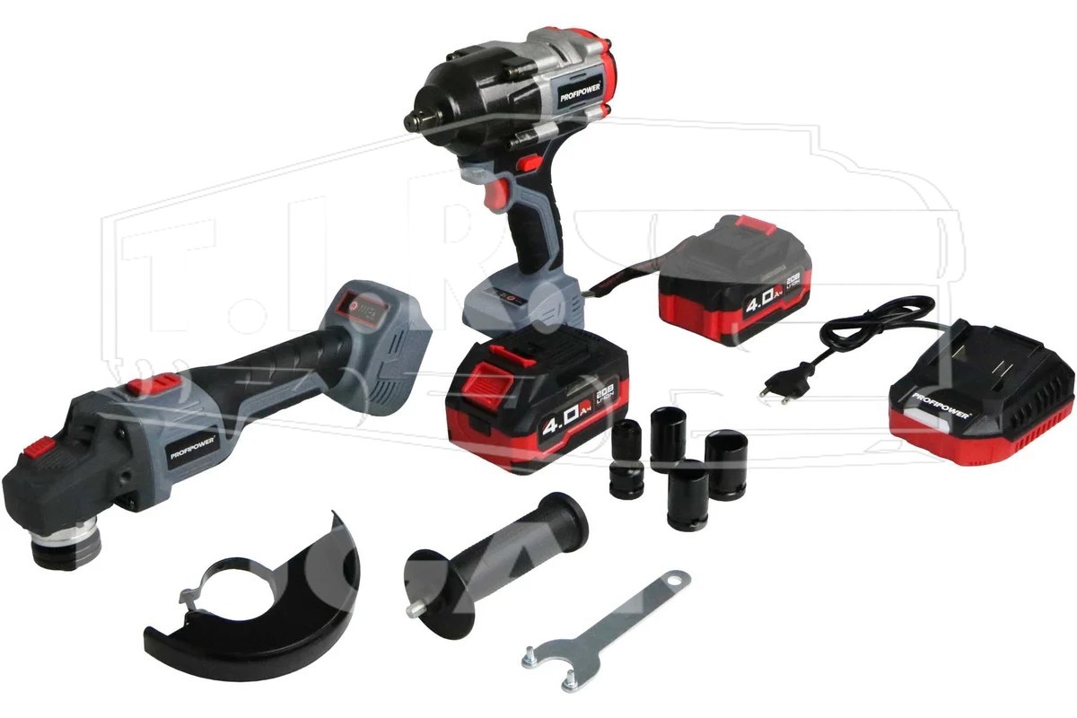 Аккумуляторный набор (болгарка + гайковерт) ProfiSet-2H20