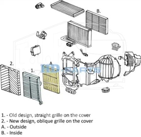 Фильтр салона наружный