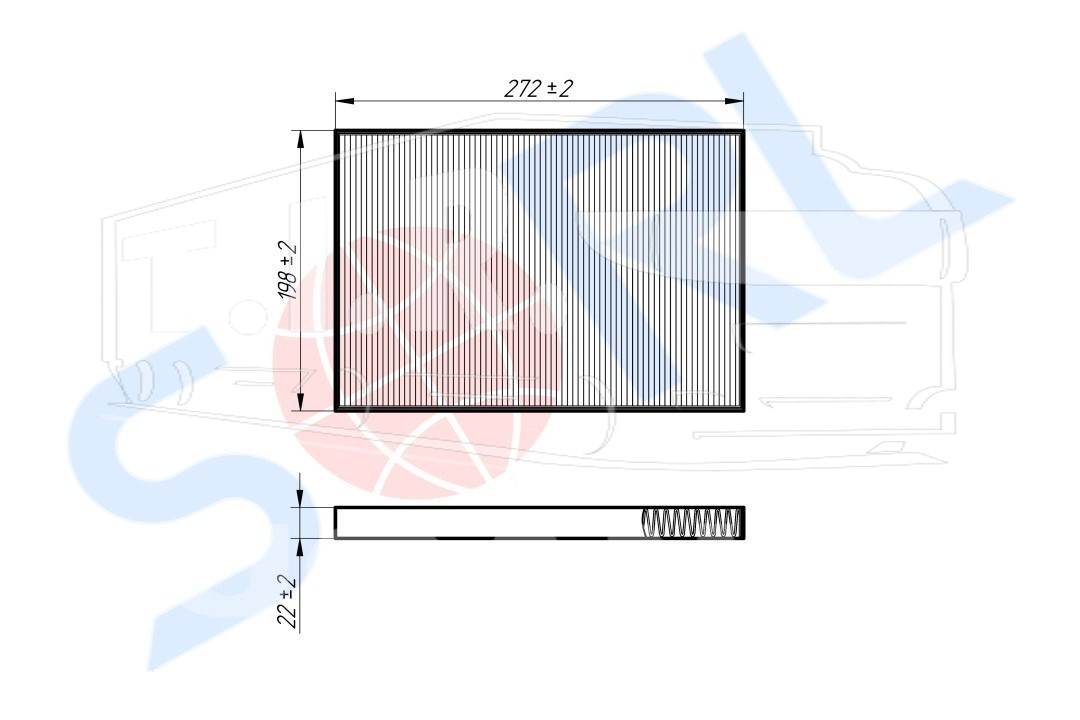Фильтр салона наружный