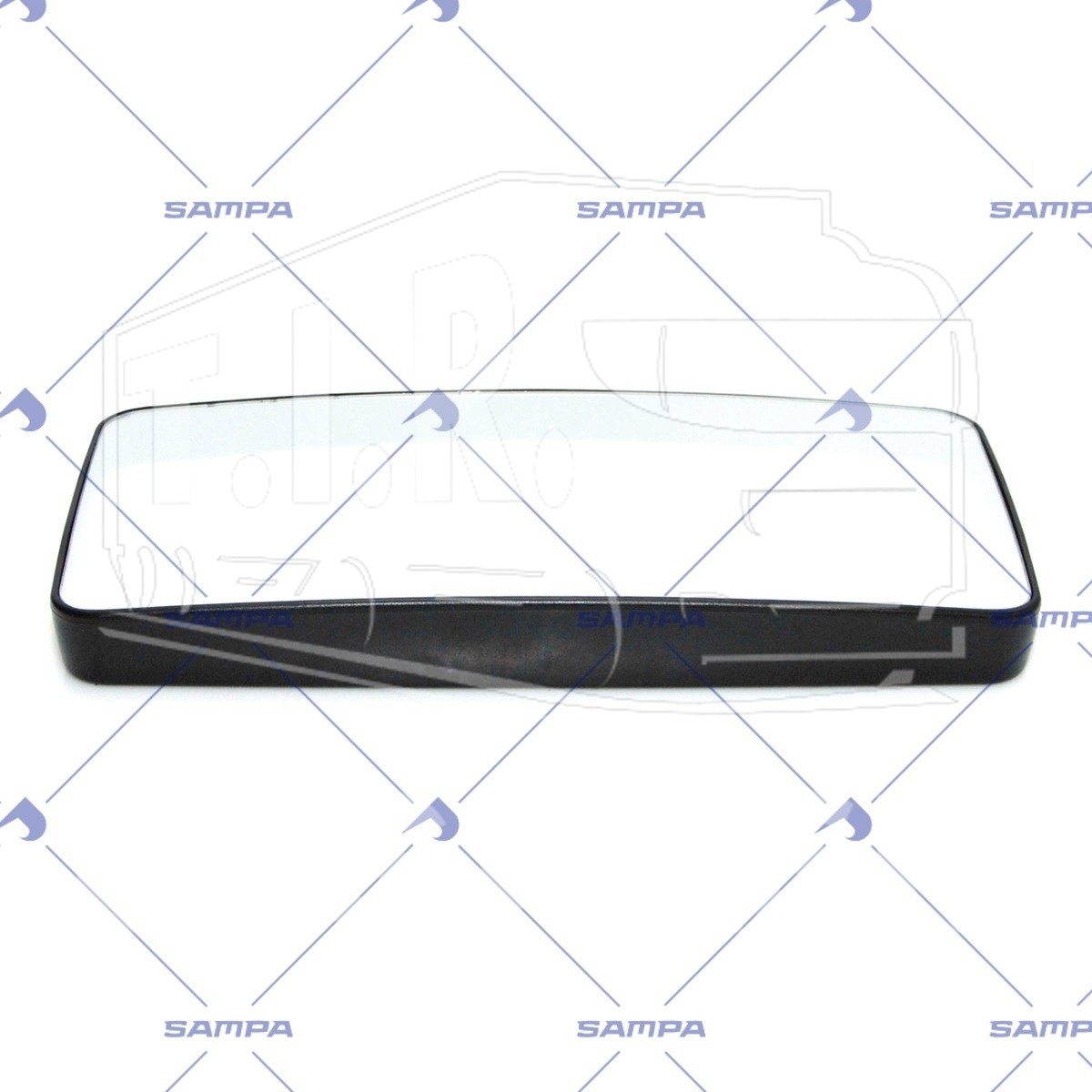 Вставка зеркала 375*190  с обогревом