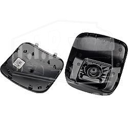 Зеркало  широкоугольное ,с подогревом, 24V, черное (215*199)