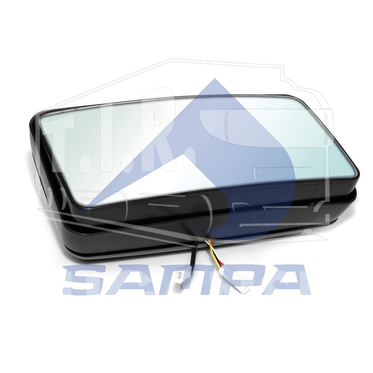 Зеркало 384*205*120 с мотором и подогревом