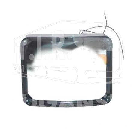 Панорамное зеркало 24V/R=400mm/H=156mm/L=193mm обогреваемое