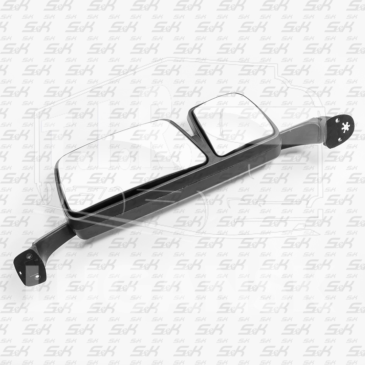 Зеркало правое серый корпус (ручное/подогрев)