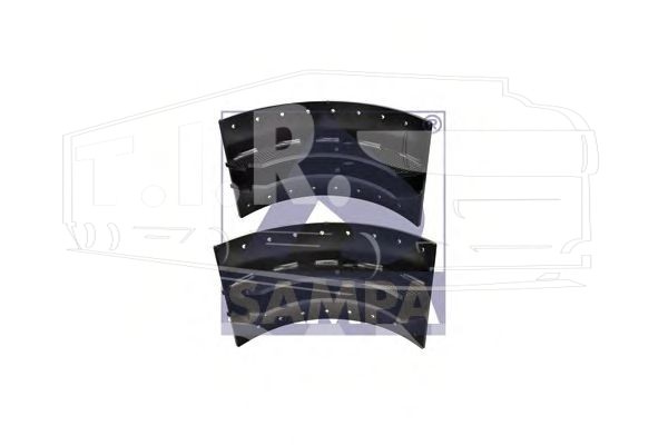 Колодка тормозная 200*410 (к-т 2шт)