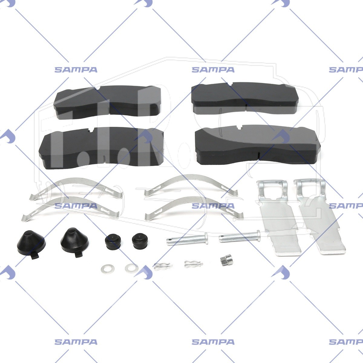 Колодки тормозные 210*92*30