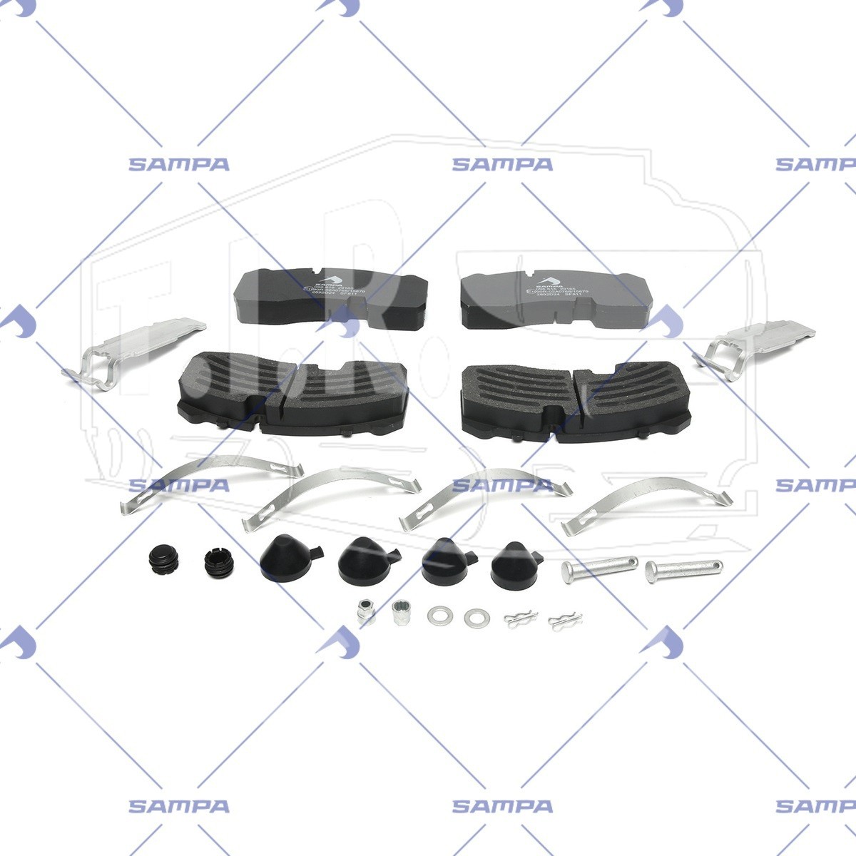 Колодки тормозные 210*92*30