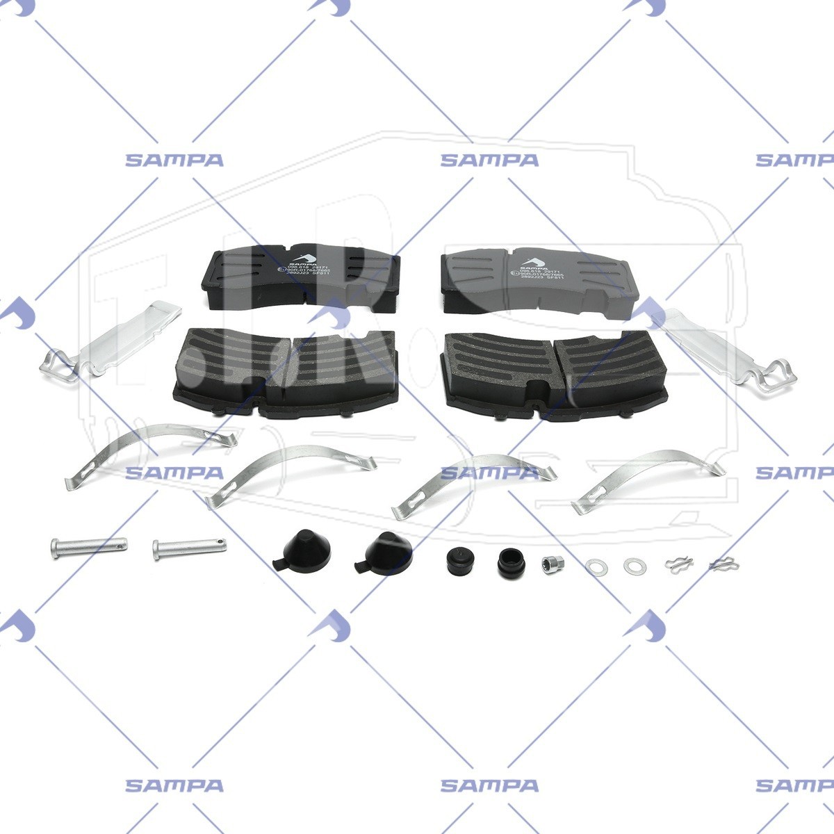 Колодки тормозные 210.9*108.3*30