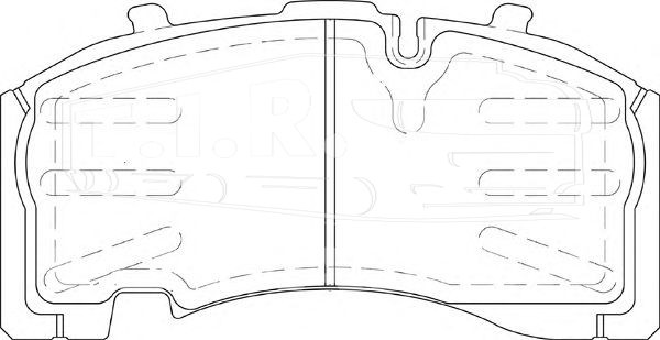 Колодки тормозные 210.9*108.3*30