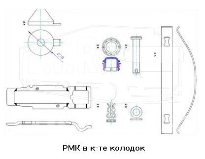 Колодки тормозные