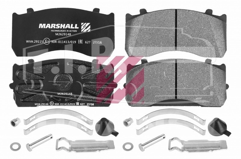 Колодки тормозные 173.60*84*34