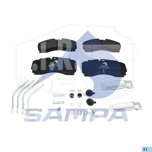 Колодки тормозные 247.5*107.6*30