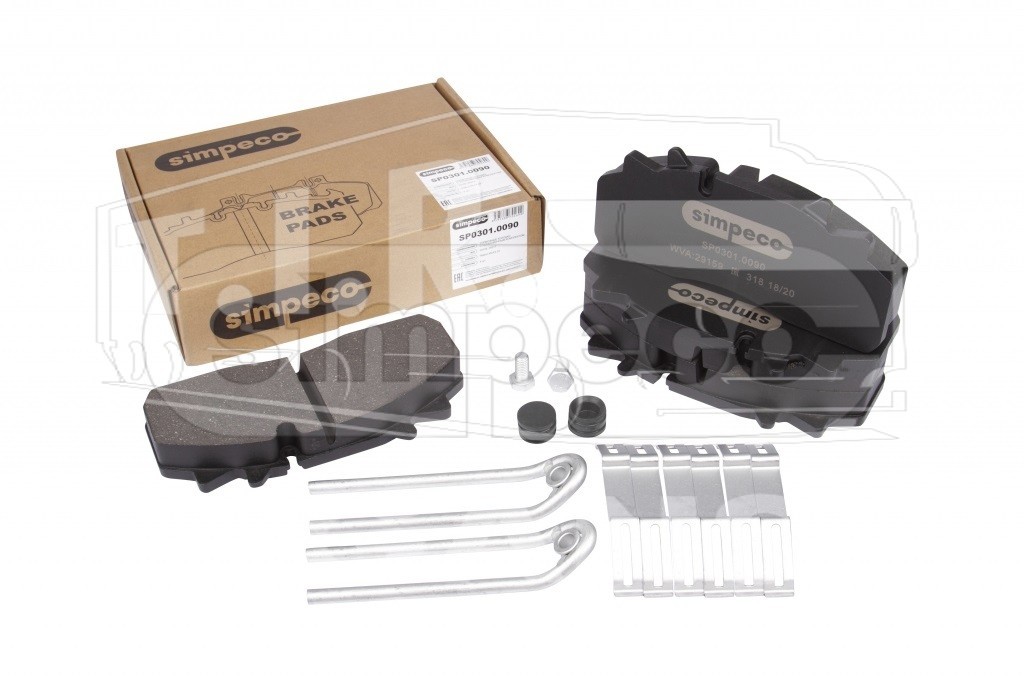 Колодки тормозные 210.2x92.3x30.1