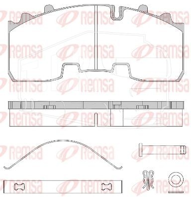 Колодки тормозные 210.7*92.5*30