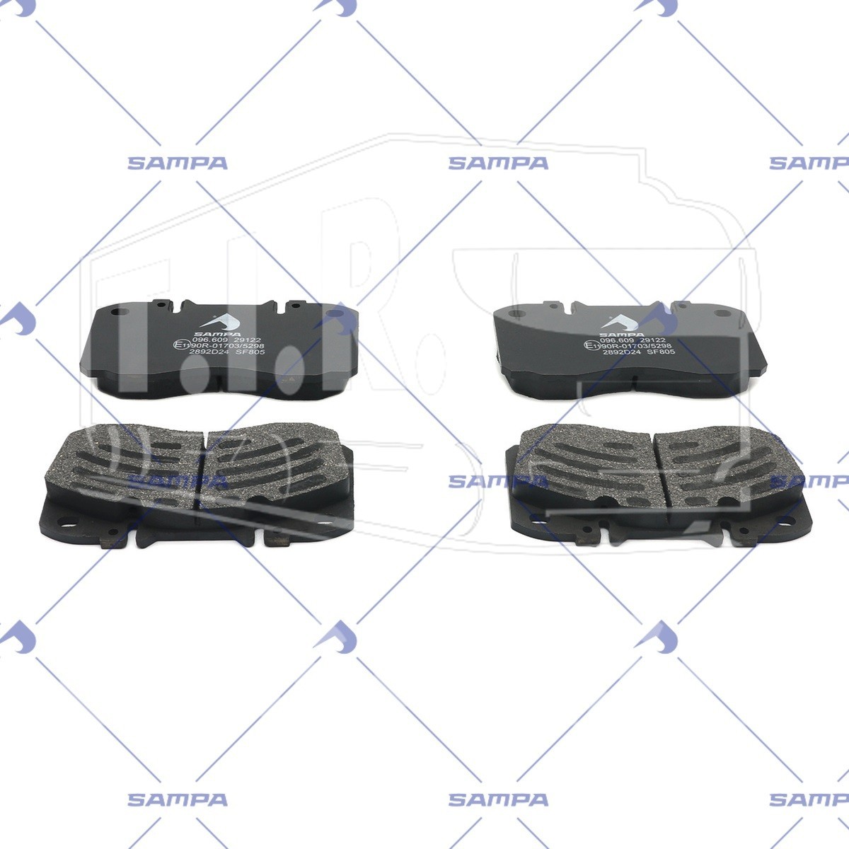 Колодки тормозные 174,6*85,3*22