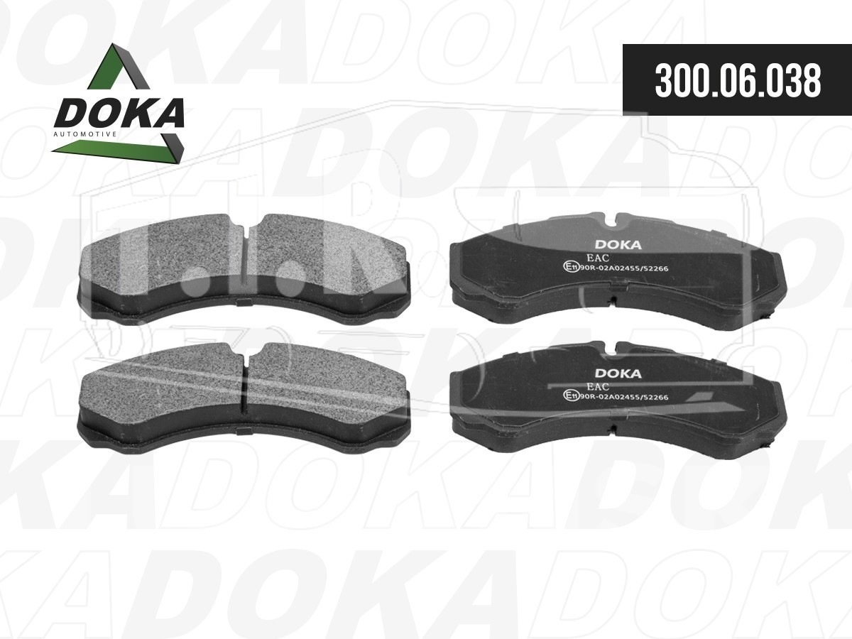 Колодки тормозные дисковые 164,8*66,5*20,3mm (без датчика износа)