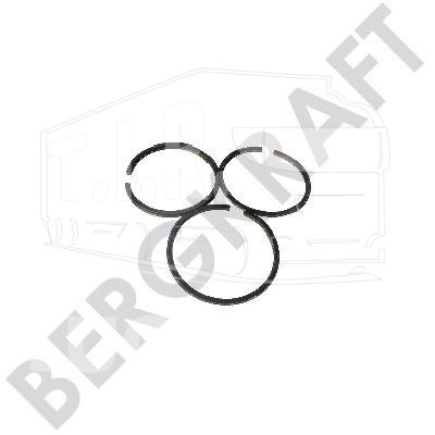 Кольца компрессора 80mm 1.00 (толщ. 2.5x2.5x4.0mm)