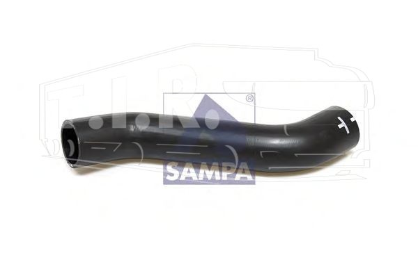 Патрубок радиатора 60*370 верх