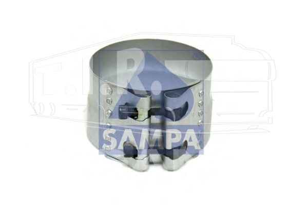 Хомут гофры широкий d115