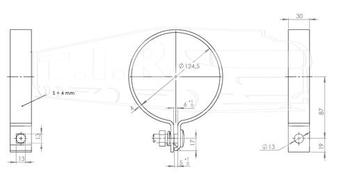 Хомут гофры d124.5