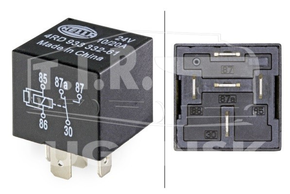Реле 24v 20/10A 5 контактов