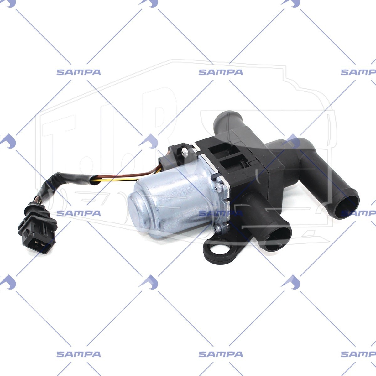 Кран отопителя салона электрич.