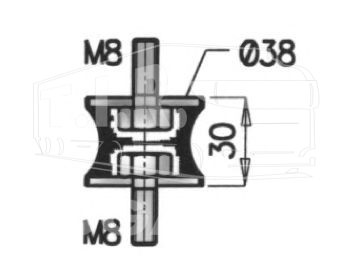 Подушка глушителя М8
