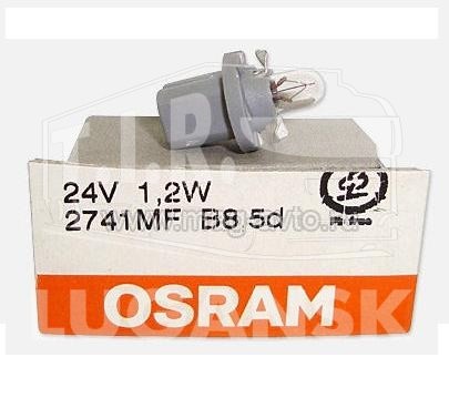 Лампочка 24v1.2w приборная с цок.