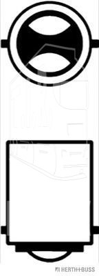 Лампочка 24v5w (двухконтакт.)