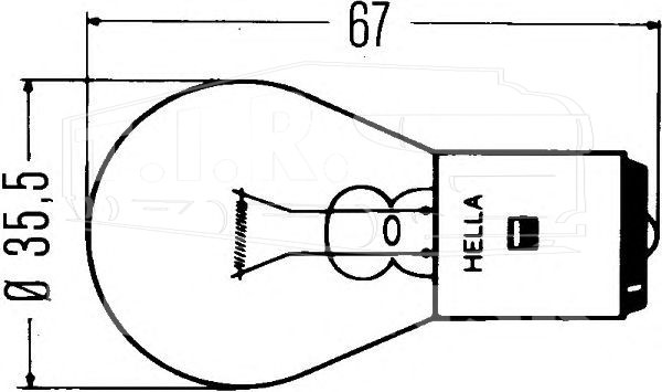 Лампочка 24v35w BA20s